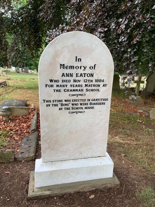 Ann Eaton The restored headstone of Ann Eaton